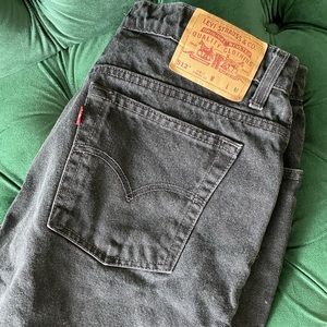 Levi’s High Waist Black Jeans, 12
